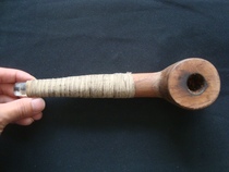 A0752 Republic of China yellow rosewood big old pipe exquisite grimace rare old smoking set