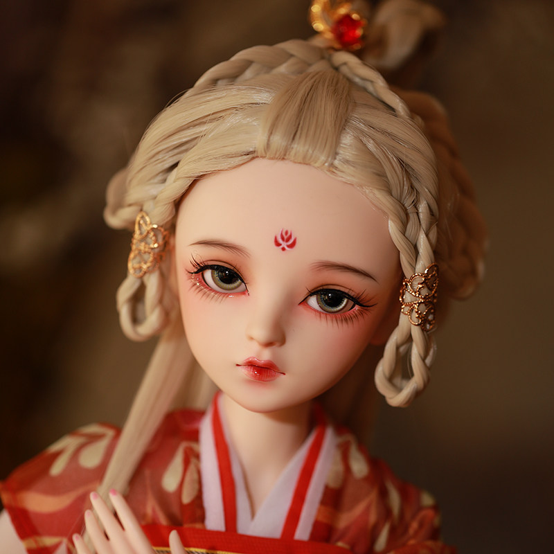 bjd sd doll toy Kitty changed makeup send girl child emulation Doris ancient dress doll set gift