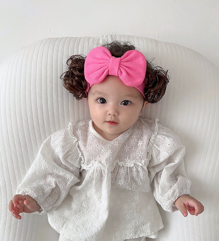 Парик 婴儿发带可爱超萌公主洋派丸子头女宝宝假发头饰婴幼儿护囟门发饰 OTHER