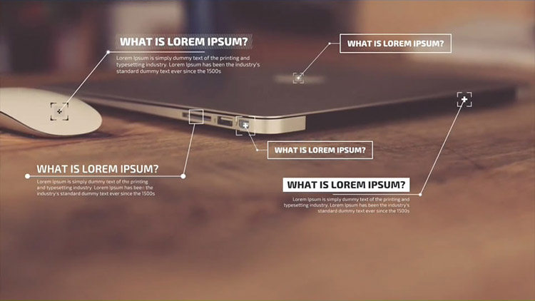 FCPX插件：50种线条呼出文字标题介绍注释解说动画效果