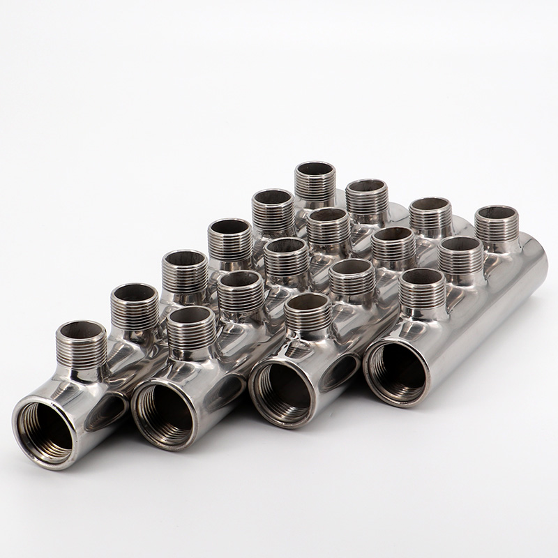 Stainless steel one-inch inner wire to six-point outer wire water collector three-way four-way multi-way tap water pipe diverter