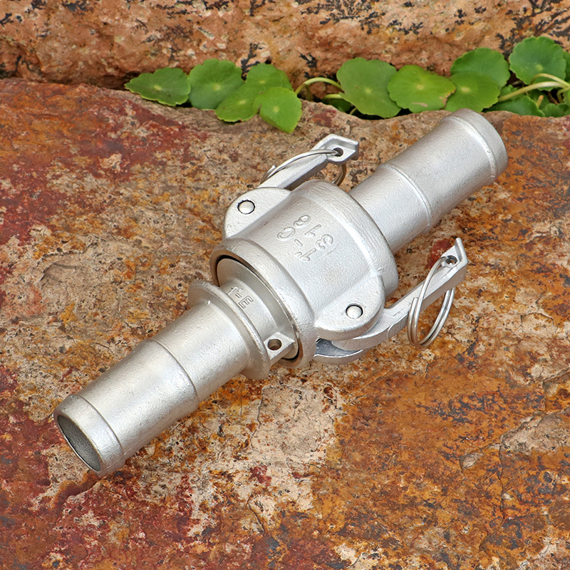 Stainless steel buckle type quick docking CE type quick plugging the snake leather hose fire hose repair joint