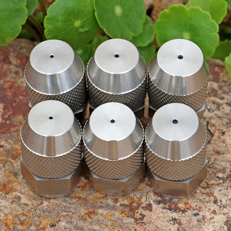 304 stainless steel high and low pressure adjustable linear spray nozzle 2 points screw tooth water saving high atomization cooling dust nozzle