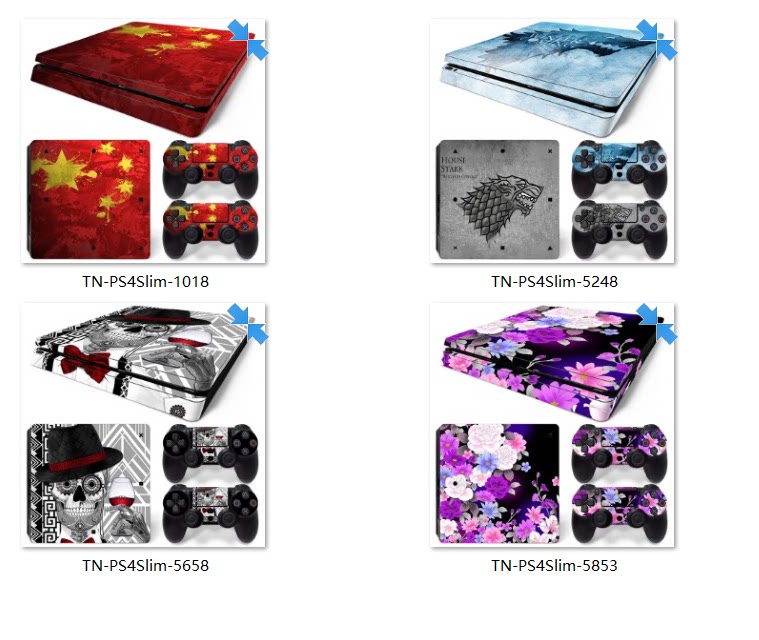 Sony Ps4 slim host sticker Ps4 slim cling film Ps4 slim host Chauman personality stickers