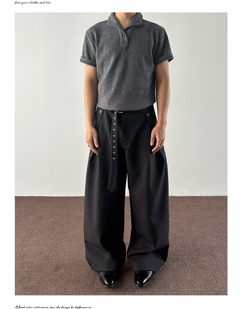 Ретро штаны подходит для мужчин и женщин, в американском стиле, А-силуэт, свободный прямой крой 