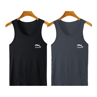 2023 Men's Ice Silk Elastic Vest Youth Modal Breathable Sports Vest Fitness Versatile Sleeveless T-shirt