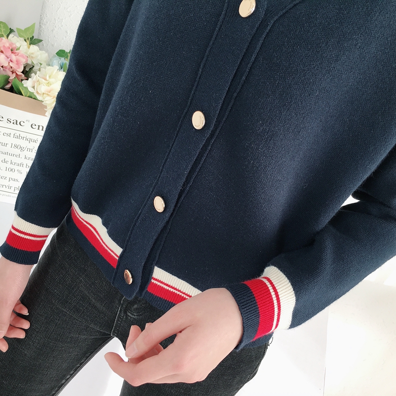TEENIE2019 gấu mùa xuân mẫu thư nữ áo len cổ chữ V áo len cardigan TTCK91180W - Áo len cổ chữ V áo len cổ tim