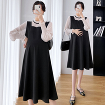 2022 Spring Dress New Pregnancy Woman Dress With Slim Fit Slim Fit Dress Foreign Air Fake Two Dresses Fashion style A-style dress