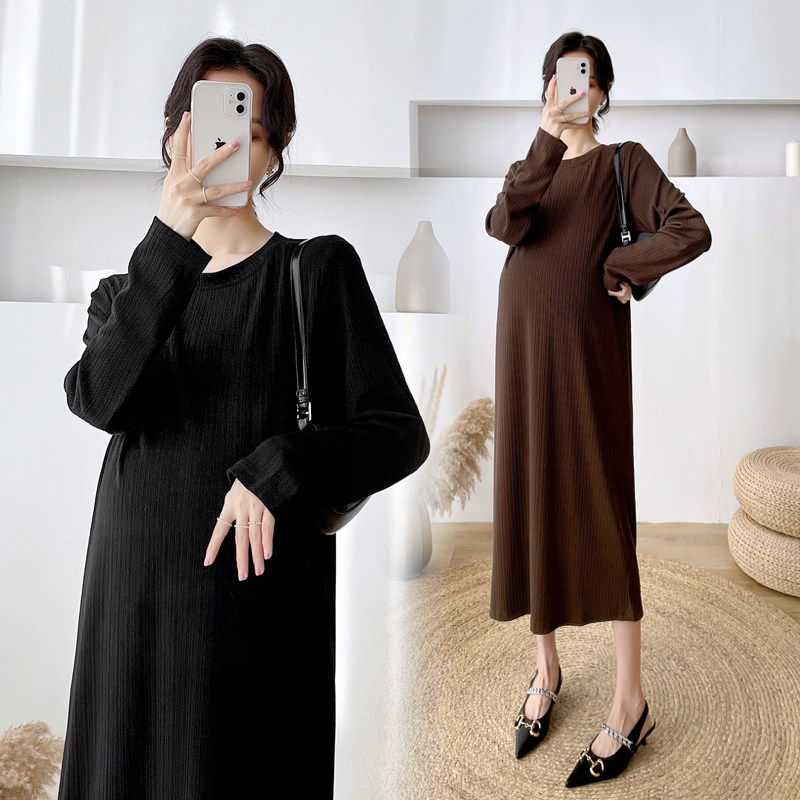 2022 Spring loaded with a new large size gestation for a long version of the dress and a long version of the dress for a long skirt and a fat MM-long-shirt