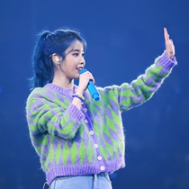 Sandro asw Li Zhien same knitted cardigan jacket female Korean casual loose sweater jacket autumn