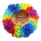 Colorful running hood funny clown afro wig funny hair rainbow ແລ່ນເດັກນ້ອຍອະນຸບານ props ການປະຕິບັດ