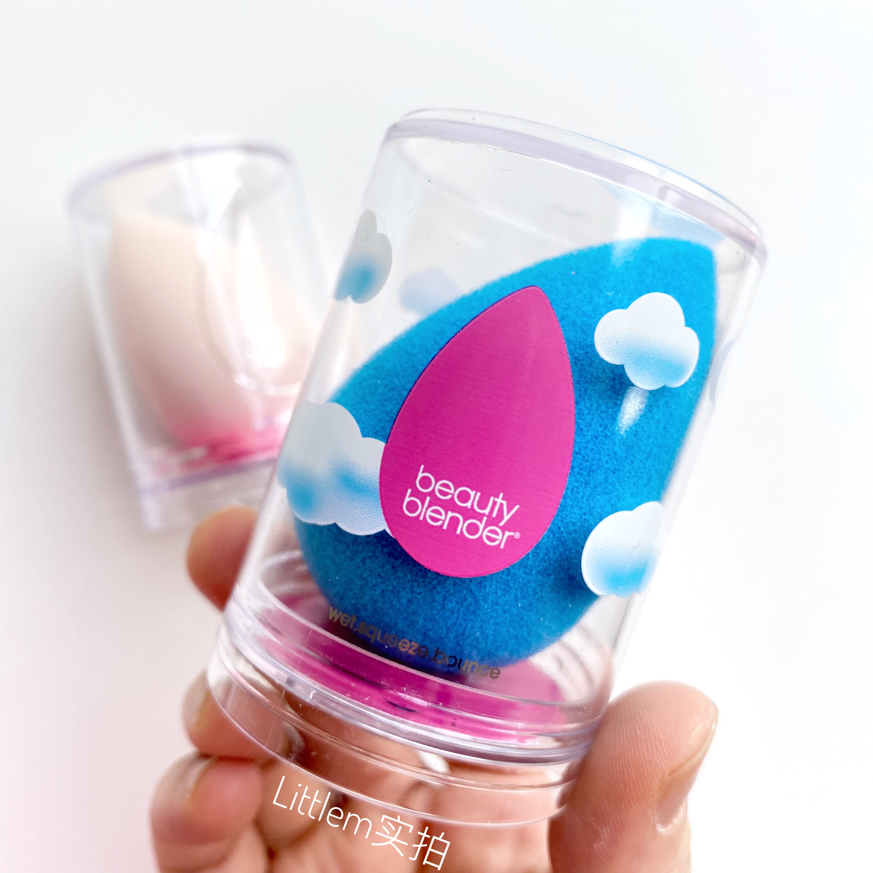 Spot Beauty Blender Beauty egg new edition sky hole blue cherry blossom pink Peach pink