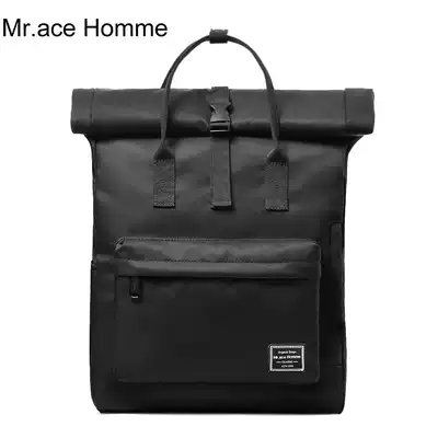 mrace backpack male Korean students Joker simple 15 inch computer bag large capacity travel backpack female