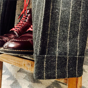 Демисезонные ретро шерстяные штаны, свободный прямой крой, ностальгия, европейский стиль, большой размер