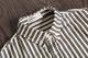 Fat youth long-sleeved shirt spring men plus size Japanese black and white striped retro long-sleeved shirt plus fat