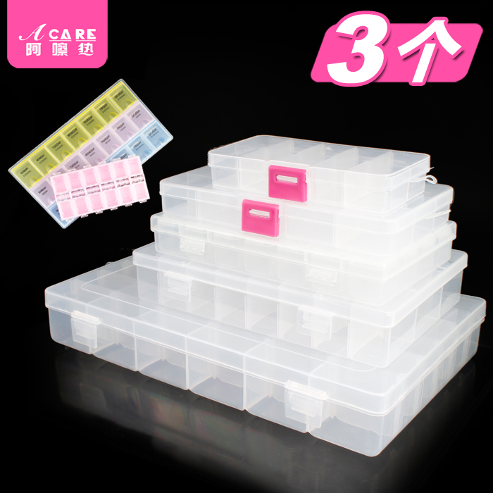 Ex-gratia 3 Jewelry Containing Box Trumpet minimalist handmade earrings Ear Pin Pendant Ring Finishing Box large capacity