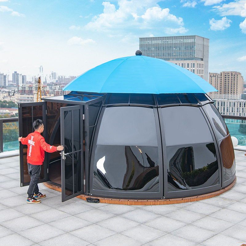 Greenhouse Small Wooden House Eu Style Villa Garden Terrace Mobile House Hotel Folk Sleeping Outdoor Tent Courtyard Cool Kiosk