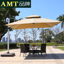 Outdoor umbrella parasol Garden big sun umbrella 3 5 meters outdoor security guard booth advertising umbrella Garden umbrella Roman umbrella