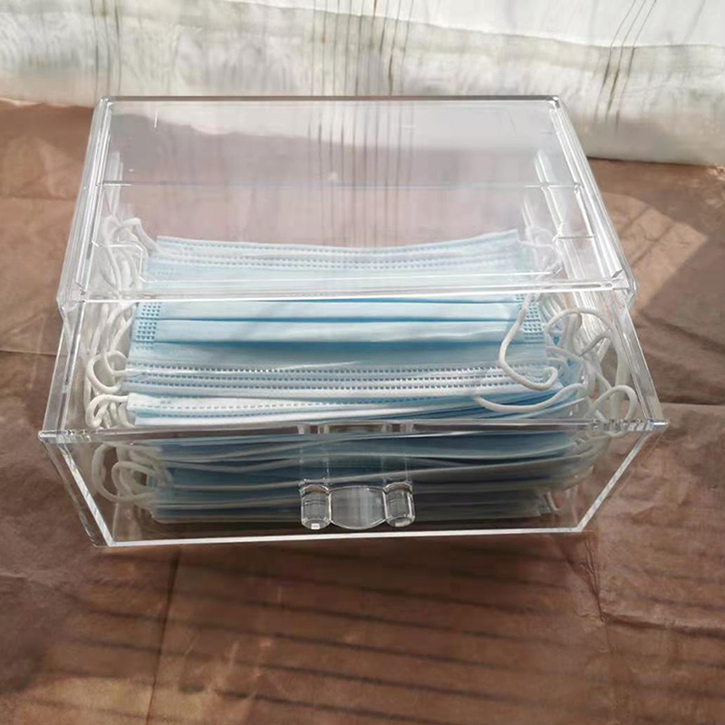 Ultra-good used mask containing case mouth and nose cover temporary clip student child anti-fouling collection Mask God Instrumental Box