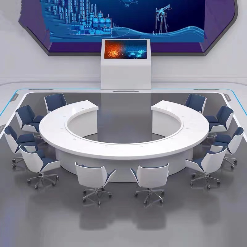 Round conference table creative design large conference room negotiation table simple modern paint exhibition hall round display table