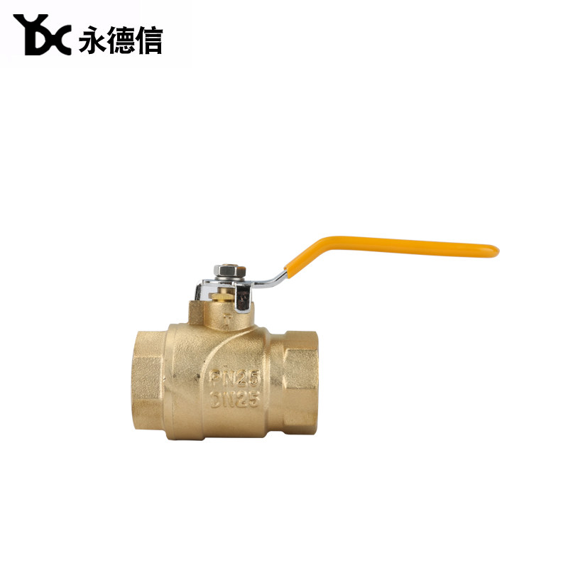 Yongde letter 270 brass ball valve full copper high temperature resistant ball valve 180 degrees 4 points 6 points 1 inch DN15