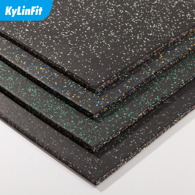 Gym floor mat rubber floor cushion cushion thick shockproof full rubber mat sound insulation mat silencer mat