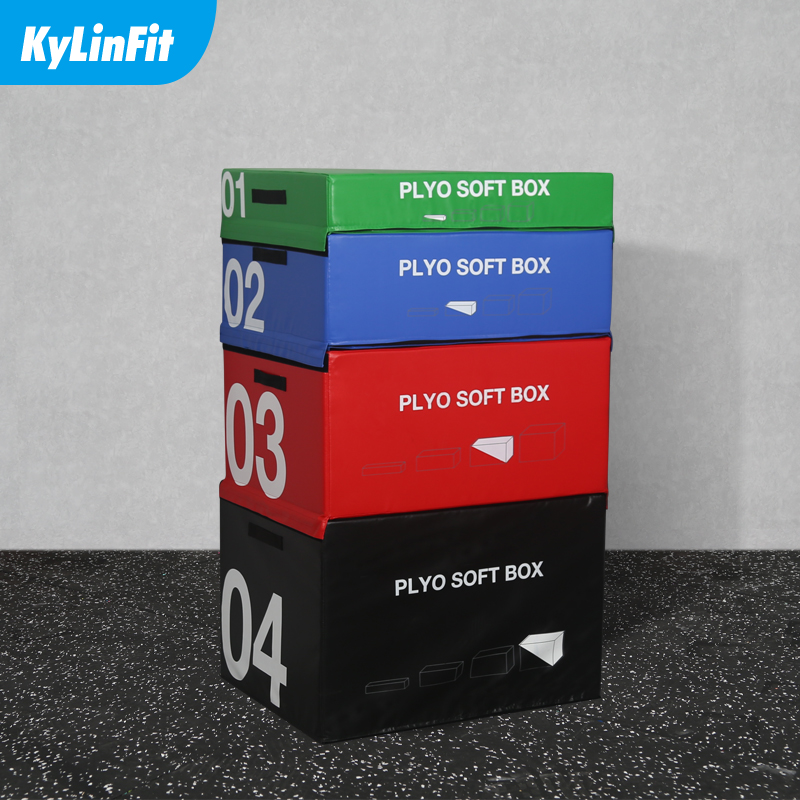 Gym software training jump box Children's explosive bouncing power Four-in-one combination step box Fitness jump box