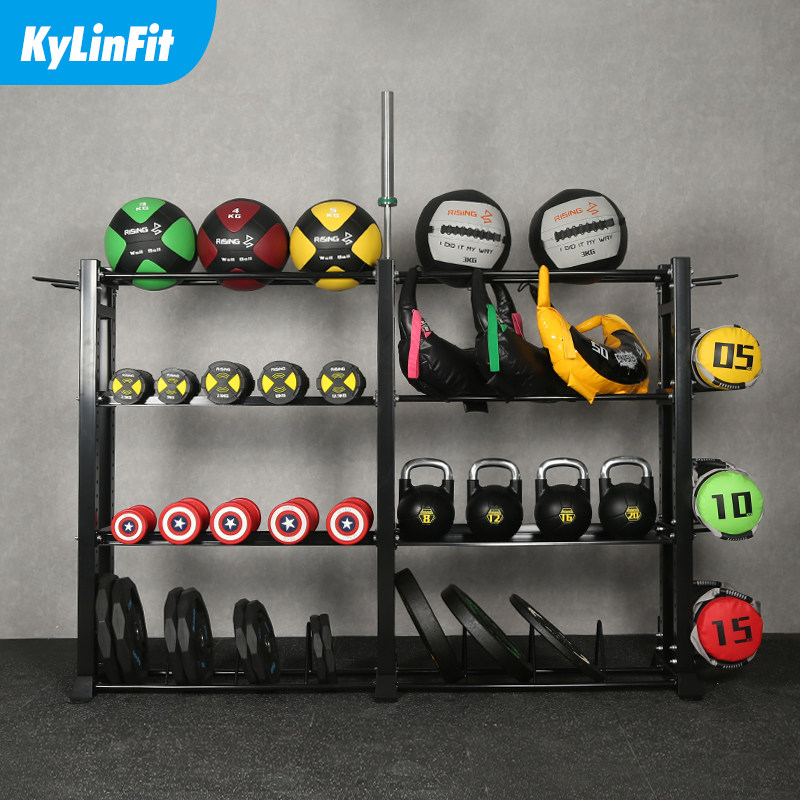 Small equipment placement rack Gym personal training studio storage rack display rack storage iron frame storage