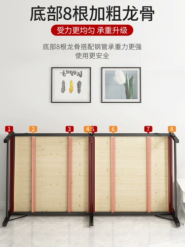 Деревянная доска жесткая доска кровать одиночная аренда дома экономика дома маленькая кровать двойная 1m1,2 метра простая железная рама складная рама складная кровать