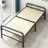Деревянная доска жесткая доска кровать одиночная аренда дома экономика дома маленькая кровать двойная 1m1,2 метра простая железная рама складная рама складная кровать