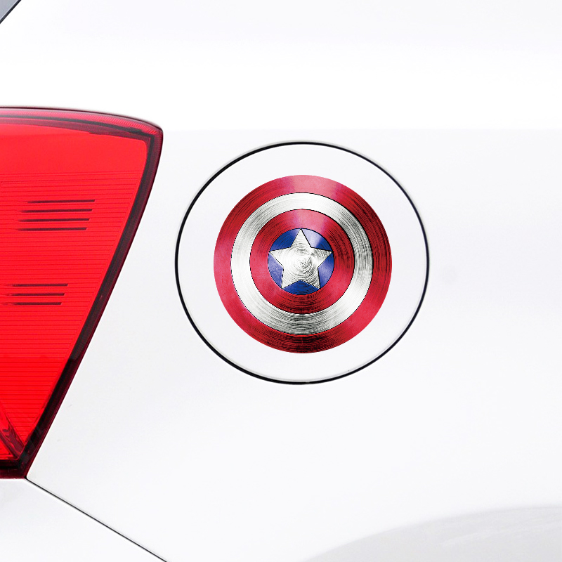 Avengers Car Sticker Captain America Car Sticker Personality Fuel Cap Refueling Sticker Magnetic Sticker S.H.I.E.L.D