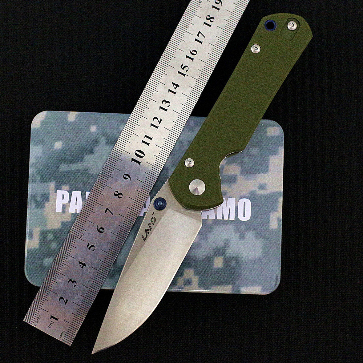 Three-edged land9 series 910P outdoor military knife portable knife self-defense fruit knife 3 tool knife