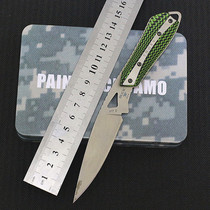 Original American imported buck 0017GRS-B small straight knife city EDC best with leather case