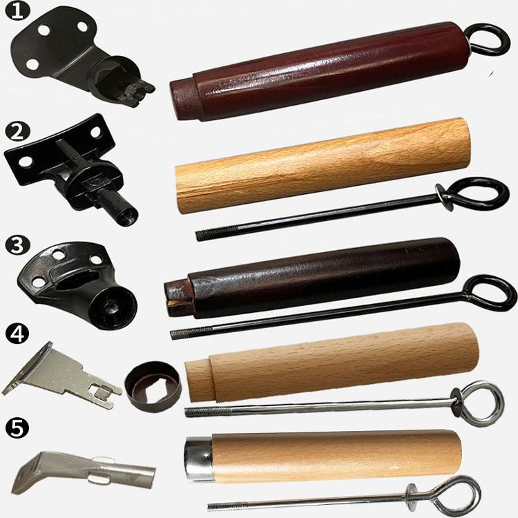 Frying Pan Handle Accessories, Frying Pan Handle Made of Beech Wood, Anti-Scalding, Heat-Resistant Pan Handle, Frying Pan, Skillet Handle