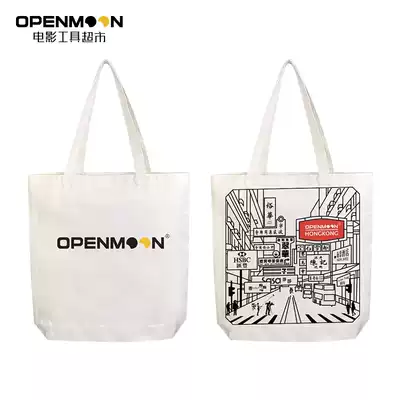 OPENMOON Souvenir Tote Bag Hong Kong Old Street Film Making Creative Canvas Tote Bag