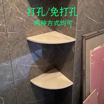 Custom punch-free marble bathroom triangle corner rack bathroom rack shower gel shampoo storage rack