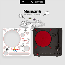 NUMARK LUMA PT01 SCRATCH vinyl 7 inch DJ small record player personality color protective case film