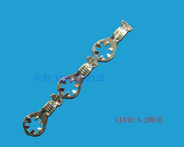 DJ431-4 2 plum blossom 4 2 wiring sheet with terminal wiring terminal O type wiring sheet 4 2 holes-type joint