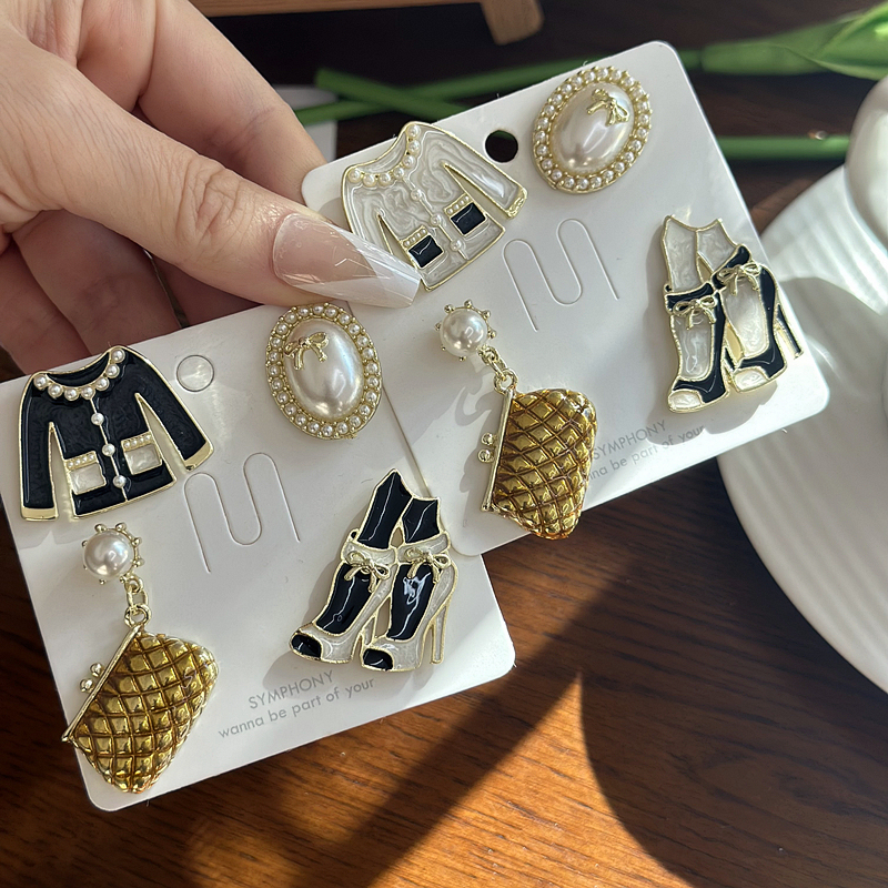 French-Style Elegant Vintage High-End Brooch Set for Clothes, Bags, and High Heels, Decorative Pin Accessories
