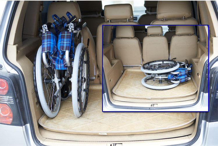 Оборудование для реабилитации 互邦轮椅hbl33铝合金折叠轻便便携残疾人互帮手动手推老人代步车 Hubang