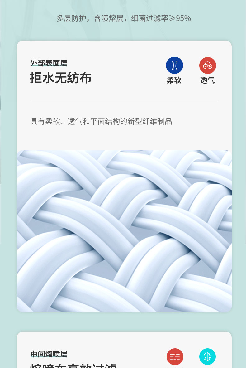 医用级、YY/T0969-2013执行标准：50个装 百韧 一次性医用口罩 券后19.9元包邮（上次39.9元） 买手党-买手聚集的地方