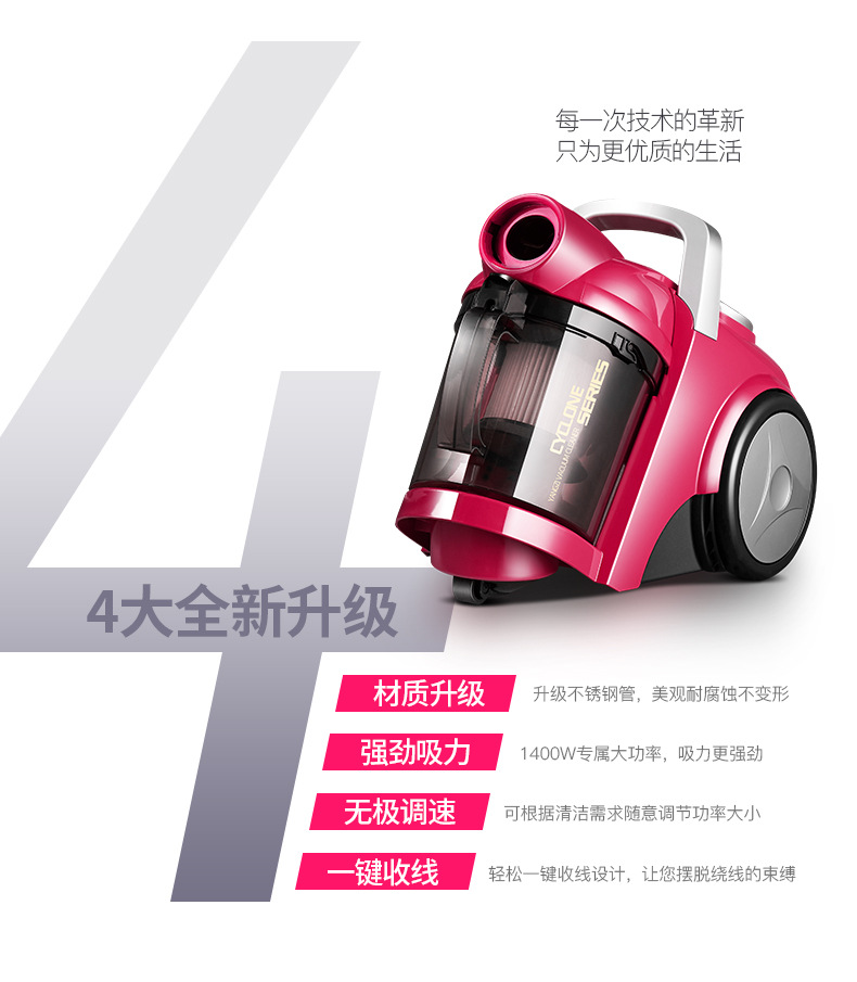 may hut bụi Máy hút bụi Yangtze mạnh mẽ nhỏ ngang câm điện mini cầm tay - Máy hút bụi bán máy hút bụi