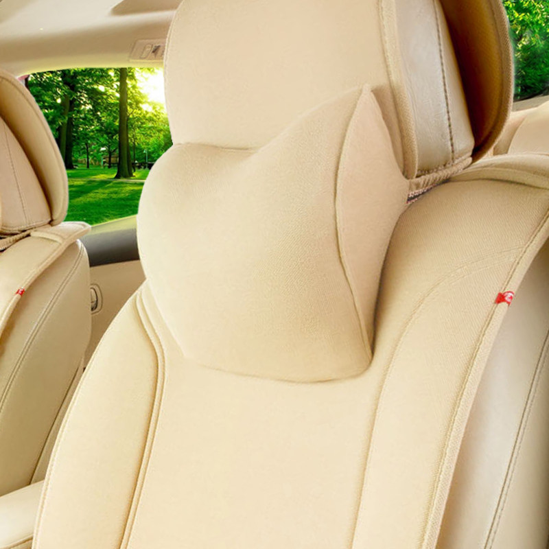 Car Pillow Memory Cotton Car Leaning Back Cushion Back Cushion Four Seasons Car Bone Pillow Waist Leaning