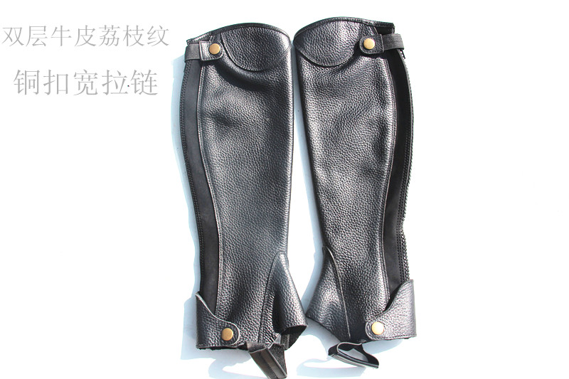 New full cowhide Chabus equestrian leggings Riding equipment Equestrian harness supplies Black