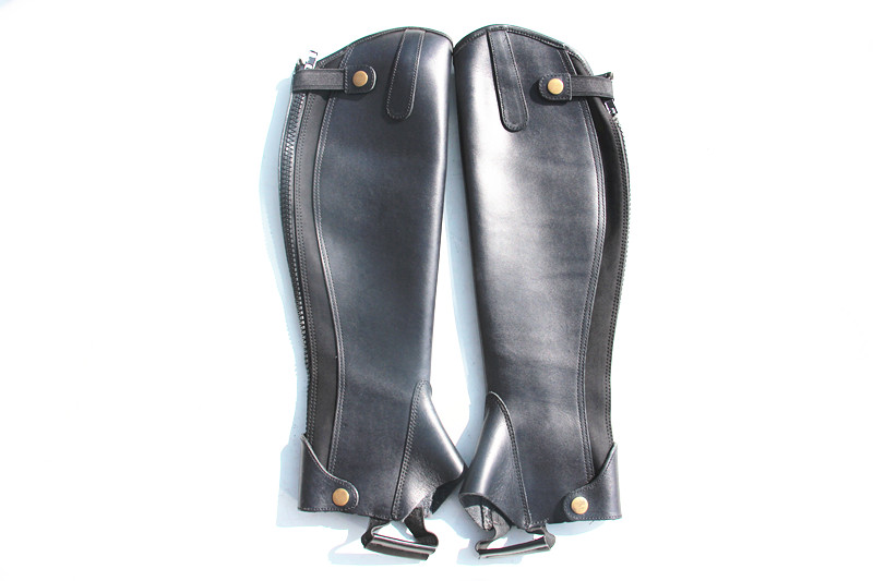 Source Hing Riding Horse Furniture Supplies New Products Real Bull Leather Feel Super Slim Wearable Equestrian Protection Leg Riding Kit Men And Women