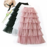 Цветная длинная юбка, коллекция 2022, в корейском стиле, высокая талия