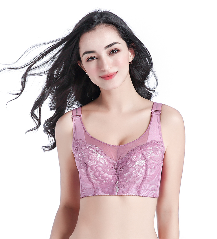 Phần mỏng full cup chống chảy xệ áo ngực điều chỉnh loại 4 hàng khóa quần lót nữ 36Cc38d kích cỡ lớn áo ngực chống sáng áo lót cho con bú