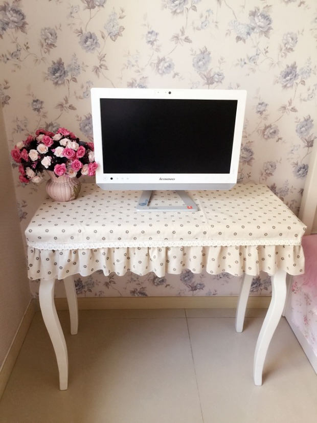 Bông và vải lanh nhỏ vải tươi máy tính khăn trải bàn đầu giường bàn trang điểm bàn móng tay đặt bàn cà phê bìa vải bàn bụi giấy trải bàn ăn dùng 1 lần