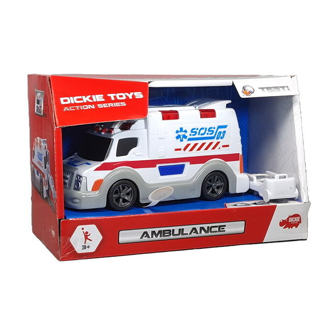 Special price export Germany DICKIE sound and light engineering vehicle police car trailer fire truck garbage truck children's toys