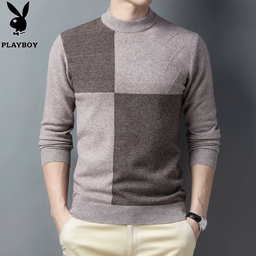 Playboy, демисезонный шерстяной утепленный свитер с круглым воротником, 2020